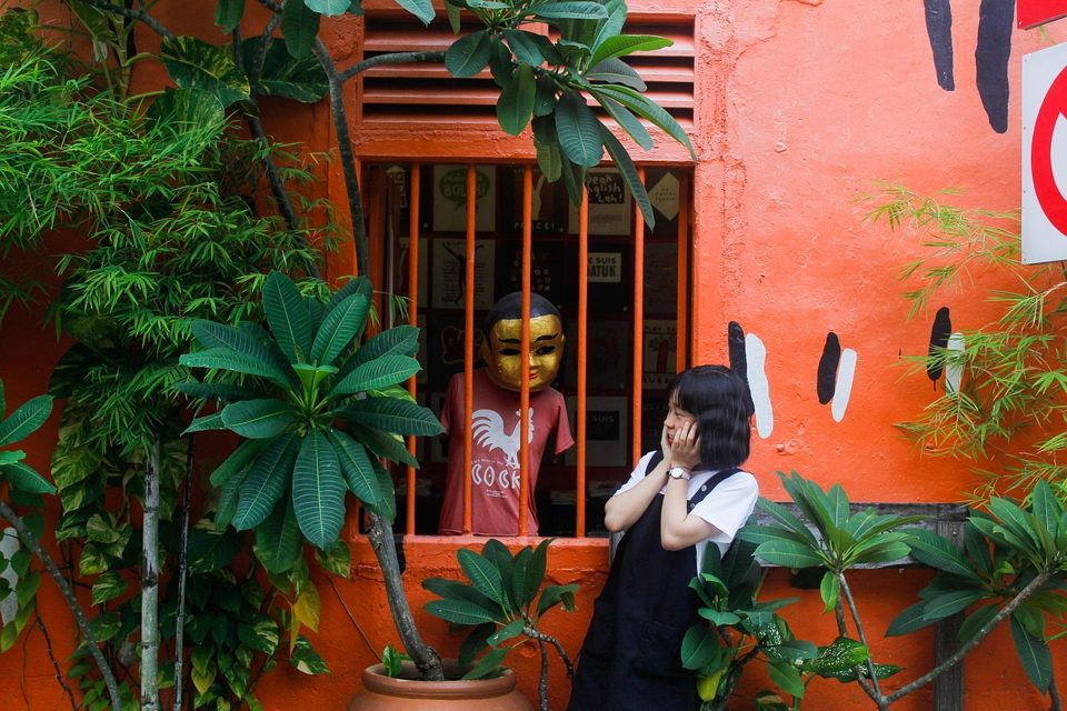 Rumah kedai lama di bandar lama Melaka